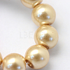 Baking Paint Pearlized Glass Pearl Round Bead Strands HY-Q003-6mm-42-3
