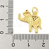 Brass Micro Pave Clear Cubic Zirconia Pendants KK-R159-18G-01-3