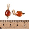 Natural Red Agate(Dyed & Heated) Faceted Pendans KK-L218-004G-07-3
