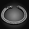 316L Surgical Stainless Steel Curb Chain Bracelets For Men BJEW-BB01285-2