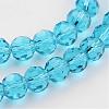 Transparent Glass Bead Strands GLAA-G013-4mm-49-3