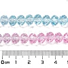 Transparent Painted Glass Beads Strands X-DGLA-A034-T6mm-A22-3