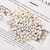 Opaque White Acrylic Beads MACR-YW0001-21A-4