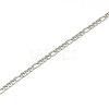304 Stainless Steel Figaro Chain Necklace Making X-STAS-A028-N022MP-2