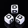 Letter Acrylic Beads PL37C9129-D-1