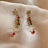 Alloy Dangle Stud Earrings LS-EJEW-H173-03G-1