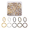 Craftdady 250Pcs 5 Colors Alloy Linking Rings FIND-CD0001-11-2