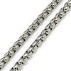 Trendy Men's 201 Stainless Steel Box Chain Necklaces X-NJEW-L043B-46P-2