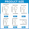 110Pcs 5 Styles Zinc Alloy Lobster Claw Clasps FIND-ME0001-79S-2