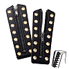 Cowhide Leather Lace-in Boot Zipper Inserts DIY-WH0499-06A-05-1