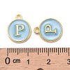 Golden Plated Alloy Enamel Charms ENAM-S118-04P-3
