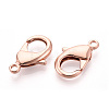 Brass Lobster Claw Clasps KK-YW0004-01E-RG-2