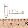 Iron Crimp Safety Pin Brooch Findings JEWB-Z050-01P-01-3