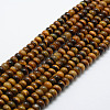 Natural Tiger Eye Beads Strands X-G-G665-10-6x4mm-1