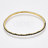 Brass Claw Chain Stretch Bracelets X-BJEW-T010-02G-03-2