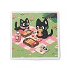 60Pcs Cute Cat Theme PVC Adhesive Waterproof Cartoon Stickers Set STIC-C005-05-3