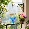Glass Tassel Wind Chimes AJEW-WH0348-904A-5