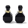 Natural Obsidian Perfume Bottle Pendants G-Q163-10G-05-1