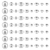 60Pcs 9 Styles 925 Sterling Silver Beads STER-PH0003-29-1