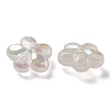 UV Plating Luminous Transparent Acrylic Beads OACR-P010-16E-2
