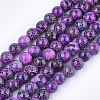 Natural Fire Crackle Agate Beads Strands G-T125-22C-1