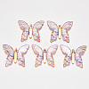 Transparent Acrylic Pendants LS-TACR-R140-06G-1