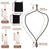 Yilisi 6Pcs Adjustable Braided Waxed Cord Macrame Pouch Necklace Making FIND-YS0001-10-2