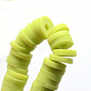 Flat Round Handmade Polymer Clay Beads CLAY-R067-8.0mm-10-2