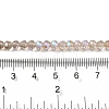 Electroplate Transparent Glass Beads Strands EGLA-A035-T4mm-L22-4