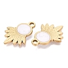 303 Stainless Steel Enamel Pendants STAS-Q110-36G-02-2