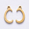 PVD Vacuum Plating 201 Stainless Steel Charms STAS-R105-C-G-1