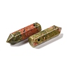 Natural Unakite Pointed Pendants G-D460-01E-3