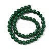 Natural Mashan Jade Round Beads Strands G-D263-8mm-XS35-5