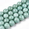 Natural Myanmar Jade/Burmese Jade Beads Strands X-G-T064-22-10mm-1