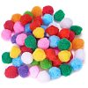 25mm Multicolor Assorted Pom Poms Balls About 500pcs for DIY Doll Craft Party Decoration AJEW-PH0001-25mm-M-1