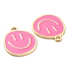 Alloy Enamel Pendants X-ENAM-D051-18G-04-3