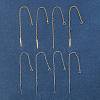 8Pcs 2 Colors Brass Stud Earring Findings KK-FS0001-52-7