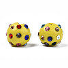 Polymer Clay Rhinestone Beads RB-T017-31K-A-2