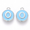 Platinum Plated Alloy Enamel Charms LS-X-ENAM-S118-04O-P-1