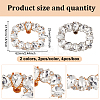 4Pcs 2 Colors Zinc Alloy Crystal Rhinestone Shoe Decoration FIND-GO0002-30-2