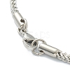 304 Stainless Steel Wheat Chain Necklaces NJEW-I245-08B-P-3