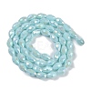 Opaque Solid Color Electroplate Glass Beads Strands LS-EGLA-N013-P6mm-B11-2