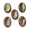 Oval Natural Unakite Worry Stone G-H073-06B-1
