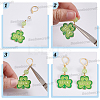 100Pcs 316L Surgical Stainless Steel Leverback Earring Findings STAS-BBC0010-61G-5