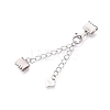Anti-Tarnish 925 Sterling Silver Chain Extenders STER-N016-04P-1