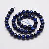 Natural Tiger Eye Bead Strands G-P230-08-B-10mm-2