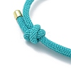 Adjustable Nylon Round Milan Cord Slider Bracelet Making FB-H001-01G-08-2