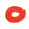 Opaque Solid Color Imitation Jade Glass Beads Strands EGLA-A044-P3mm-D21-2