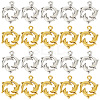60Pcs 2 Colors Tibetan Style Alloy Pendants FIND-SC0004-94-1