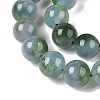 Dyed Natural White Jade Beads Strands G-T138-8mm-2104-3